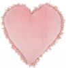 Heart Shaped Rose Shag Accent Pillow
