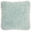 20" Celadon Shag Throw Pillow with Texture