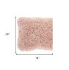 14" X 20" Mauve Knubby Plush Throw Pillow