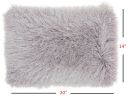 14" X 20" Light Gray Throw Pillow