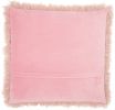 20" Plush Rose Shag Accent Throw Pillow