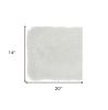 14" X 20" White Super Shaggy Throw Pillow