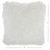 20" Plush White Shag Accent Throw Pillow