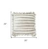 20" Silver Throw Pillow