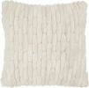 20" Ivory Silky Soft Velvet Capsules Throw Pillow
