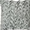 22" Gray Abstract Velvet Throw Pillow With Texture