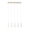 Stark Five Bulb Clear Ceiling Lamp