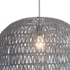Gray Lantern Metal Dimmable Ceiling Light With Shades