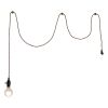 Brass Lantern Plastic Dimmable Ceiling Light