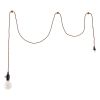 Brass Lantern Plastic Dimmable Ceiling Light