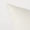 22" Beige and Blue Striped Linen Throw Pillow Cover
