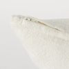 Off White Pillow Cover With  Ash Gray  Stripes