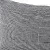 White And Black Pattern Lumbar Throw Pillow Cover
