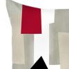 Set Of 4 Red And Ivory Printed Pillow Covers