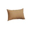 Set of Two 12" X 20" Tan Fabric Lumbar Throw Pillow Covers