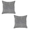Set Of 2 Light Gray Textured Pillow Covers