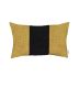 Set Of 2 Yellow And Black Lumbar Pillow Covers