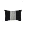 Set Of 2 Black And White Lumbar Pillow Covers