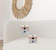 Set Of 2 Orange And Ivory Striped Pillow Covers