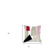 Set Of 2 Red And Ivory Printed Pillow Covers