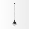 Black Metal Sphere Pendant Hanging Light
