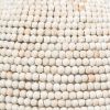 Whitewash Beaded Ball Hanging Light