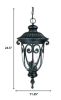 Naples 3-Light Matte Black Hanging Light