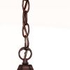 Brown Lantern Beveled Metal Dimmable Chandelier With Clear Shades