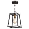 Antique Bronze Metal Tapered Hanging Light