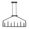 Luca 14-Light Matte Black Island Pendant