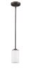 Bronze Frosted Glass Hanging Light