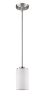 Silver Frosted Glass Hanging Light