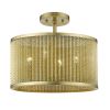 Basetti 4-Light Gold Convertible Pendant