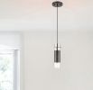 Glass and Bronze Mesh Shade Hanging Light