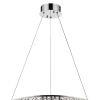 Silver Faux Crystal Bling Ring LED Hanging Light