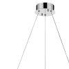 Silver Faux Crystal Bling Ring LED Hanging Light