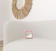 Red and White Greek Key Classic Throw Pillow