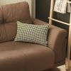 Yellow Houndstooth Lumbar Throw Pillow