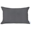 Gray Houndstooth Lumbar Throw Pillow