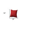 Red Modern Textured Throw Pillow