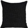 Black Modern Textured Throw Pillow