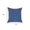 Blue Modern Textured Throw Pillow