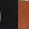 Black Base and Brown Center Lumbar Throw Pillow