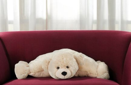 22" X 18" Ivory Bear Throw Pillow