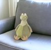 26" X 22" Green Novelty Fabric Throw Pillow