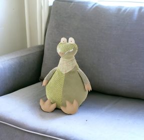 26" X 22" Green Novelty Fabric Throw Pillow