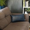 Set of 2 White and Navy Boho Throw Pillow Covers