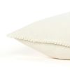 Ivory Natural and Green Contemporary Christmas Tree Throw Pillow