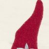 Natural Cream and Red Gnome Trio Lumbar Throw Pillow