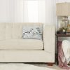 Gray Winter Birds Decorative Lumbar Throw Pillow